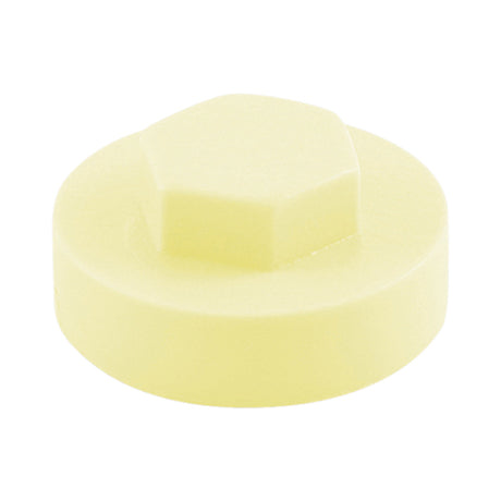 This is an image showing TIMCO Hex Head Cover Caps - White (Creamy) - 16mm - 1000 Pieces Bag available from T.H Wiggans Ironmongery in Kendal, quick delivery at discounted prices.