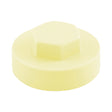 This is an image showing TIMCO Hex Head Cover Caps - White (Creamy) - 16mm - 1000 Pieces Bag available from T.H Wiggans Ironmongery in Kendal, quick delivery at discounted prices.