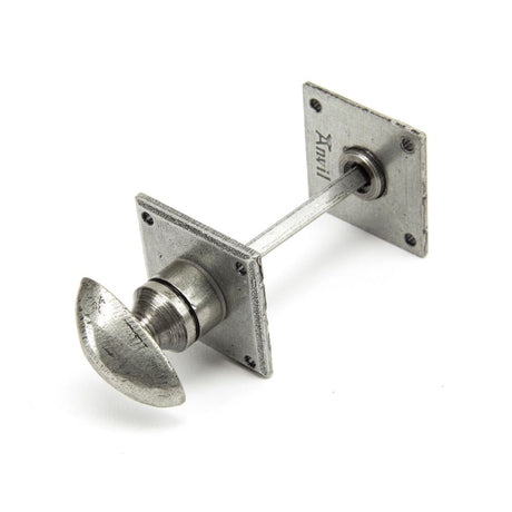 This is an image of From The Anvil - Pewter Diamond Bathroom Thumbturn available to order from T.H Wiggans Architectural Ironmongery in Kendal, quick delivery and discounted prices.