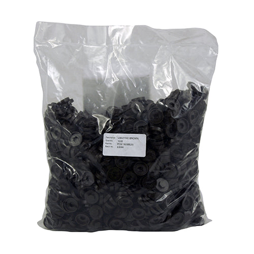 This is an image showing TIMCO Hex Head Cover Caps - Black - 19mm - 1000 Pieces Bag available from T.H Wiggans Ironmongery in Kendal, quick delivery at discounted prices.