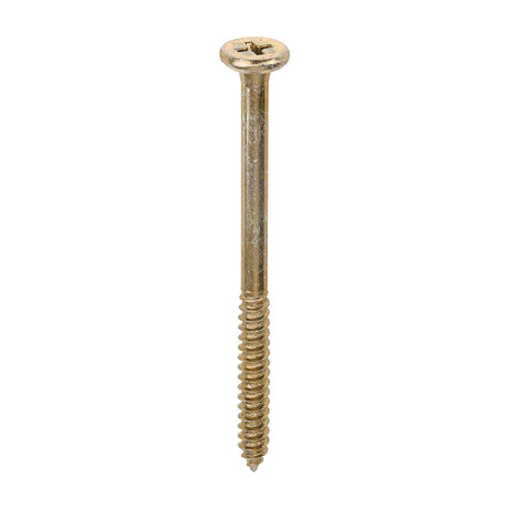 This is an image showing TIMCO Element Screws - Shallow Pan Countersunk - PH - Self-Tapping Thread - AB Point - Yellow - 4.8 x 65 - 200 Pieces Box available from T.H Wiggans Ironmongery in Kendal, quick delivery at discounted prices.