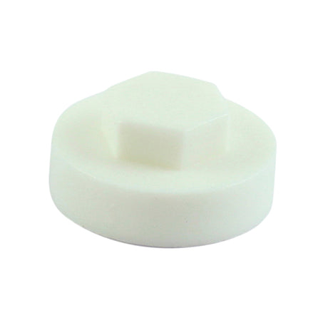 This is an image showing TIMCO Hex Head Cover Caps - Pure White - 19mm - 1000 Pieces Bag available from T.H Wiggans Ironmongery in Kendal, quick delivery at discounted prices.