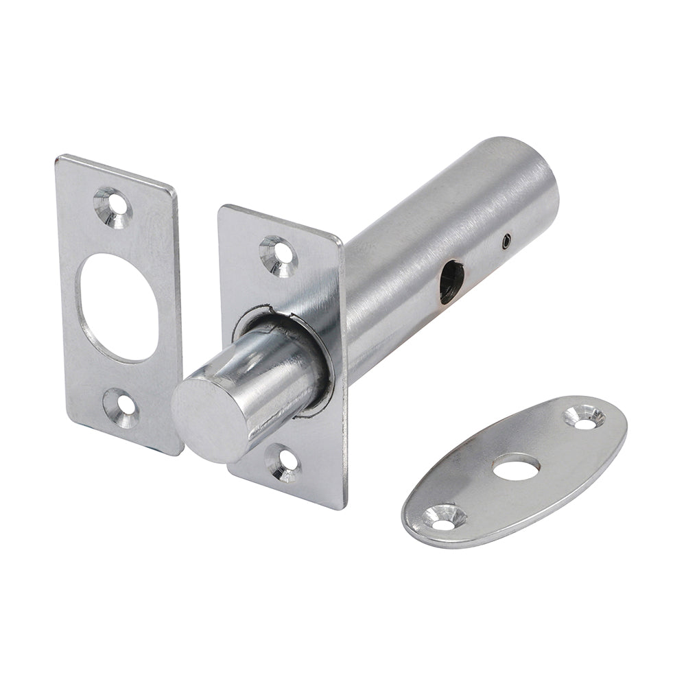 This is an image showing TIMCO Door Rack Bolts - Polished Chrome - 60mm - 2 Pieces Bag available from T.H Wiggans Ironmongery in Kendal, quick delivery at discounted prices.
