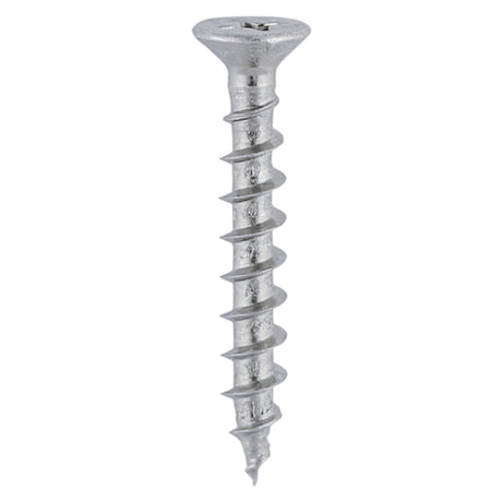 This is an image showing TIMCO Window Fabrication Screws - Countersunk with Ribs - PH - Single Thread - Gimlet Tip - Stainless Steel - 4.3 x 16 - 1000 Pieces Box available from T.H Wiggans Ironmongery in Kendal, quick delivery at discounted prices.