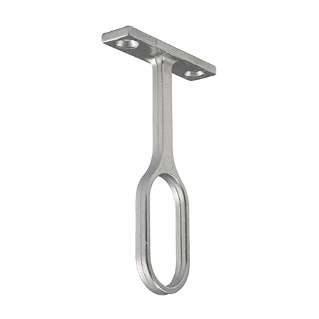 This is an image showing TIMCO Centre Bracket - For Oval Tube - Polished Chrome - 30 x 15 - 1 Each Bag available from T.H Wiggans Ironmongery in Kendal, quick delivery at discounted prices.