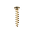 This is an image showing TIMCO Window Fabrication Screws - Countersunk with Ribs - PH - Single Thread - Gimlet Point - Yellow - 4.3 x 25 - 1000 Pieces Box available from T.H Wiggans Ironmongery in Kendal, quick delivery at discounted prices.