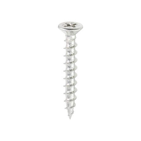 This is an image showing TIMCO Window Fabrication Screws - Countersunk with Ribs - PH - Single Thread - Gimlet Tip - Stainless Steel - 4.3 x 30 - 1000 Pieces Box available from T.H Wiggans Ironmongery in Kendal, quick delivery at discounted prices.