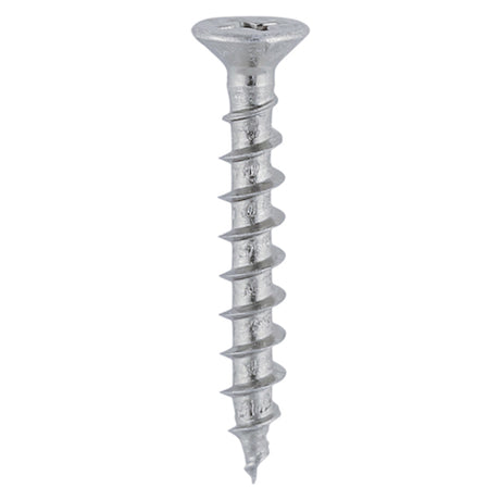 This is an image showing TIMCO Window Fabrication Screws - Countersunk with Ribs - PH - Single Thread - Gimlet Tip - Stainless Steel - 4.8 x 25 - 1000 Pieces Box available from T.H Wiggans Ironmongery in Kendal, quick delivery at discounted prices.