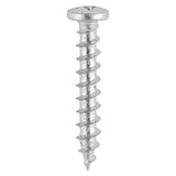 This is an image showing TIMCO Window Fabrication Screws - Friction Stay - Shallow Pan with Serrations - PH - Single Thread - Gimlet Tip - Stainless Steel - 4.8 x 16 - 1000 Pieces Box available from T.H Wiggans Ironmongery in Kendal, quick delivery at discounted prices.