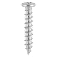 This is an image showing TIMCO Window Fabrication Screws - Friction Stay - Shallow Pan with Serrations - PH - Single Thread - Gimlet Tip - Stainless Steel - 4.8 x 20 - 1000 Pieces Box available from T.H Wiggans Ironmongery in Kendal, quick delivery at discounted prices.