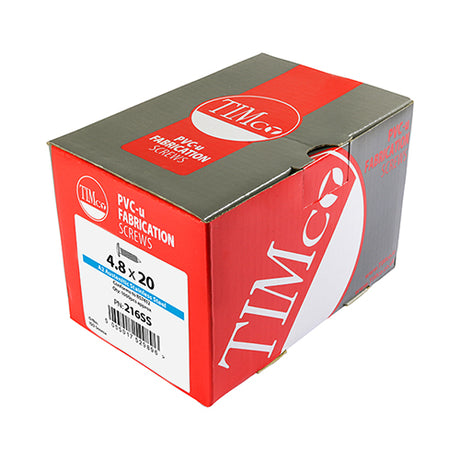 This is an image showing TIMCO Window Fabrication Screws - Friction Stay - Shallow Pan with Serrations - PH - Single Thread - Gimlet Tip - Stainless Steel - 4.8 x 30 - 1000 Pieces Box available from T.H Wiggans Ironmongery in Kendal, quick delivery at discounted prices.