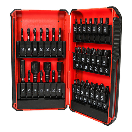 This is an image showing TIMCO Impact Driver Bit Set - Case - 49pcs - 49 Pieces Blister Pack available from T.H Wiggans Ironmongery in Kendal, quick delivery at discounted prices.
