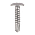 This is an image showing TIMCO Metal Construction Sheet & Framing Screws - PH - Low Profile Wafer - Exterior - Silver Organic - 4.8 x 22 - 200 Pieces Box available from T.H Wiggans Ironmongery in Kendal, quick delivery at discounted prices.