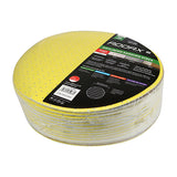 This is an image showing TIMCO Drylining Sanding Discs - 40 Grit - Yellow - 225mm - 25 Pieces Pack available from T.H Wiggans Ironmongery in Kendal, quick delivery at discounted prices.