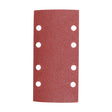 This is an image showing TIMCO 1/3 Sanding Sheets - Mixed - Red - Punched - 93 x 185mm (80, 120 & 180) - 5 Pieces Pack available from T.H Wiggans Ironmongery in Kendal, quick delivery at discounted prices.