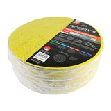 This is an image showing TIMCO Drylining Sanding Discs - 150 Grit - Yellow - 225mm - 25 Pieces Pack available from T.H Wiggans Ironmongery in Kendal, quick delivery at discounted prices.