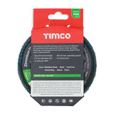 This is an image showing TIMCO Flap Disc - Zirconium - Type 29 Conical - P60 Grit - 115 x 22.23 - 1 Each Pack available from T.H Wiggans Ironmongery in Kendal, quick delivery at discounted prices.