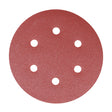 This is an image showing TIMCO Random Orbital Sanding Discs - 180 Grit - Red - 150mm - 5 Pieces Pack available from T.H Wiggans Ironmongery in Kendal, quick delivery at discounted prices.