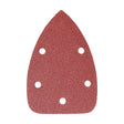 This is an image showing TIMCO Detail Sanding Pads - 80 Grit - Red - 95 x 136mm - 5 Pieces Pack available from T.H Wiggans Ironmongery in Kendal, quick delivery at discounted prices.