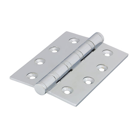 This is an image showing TIMCO Performance Ball Race Hinge - Solid Brass - Polished Chrome - 102 x 76 - 2 Pieces Box available from T.H Wiggans Ironmongery in Kendal, quick delivery at discounted prices.