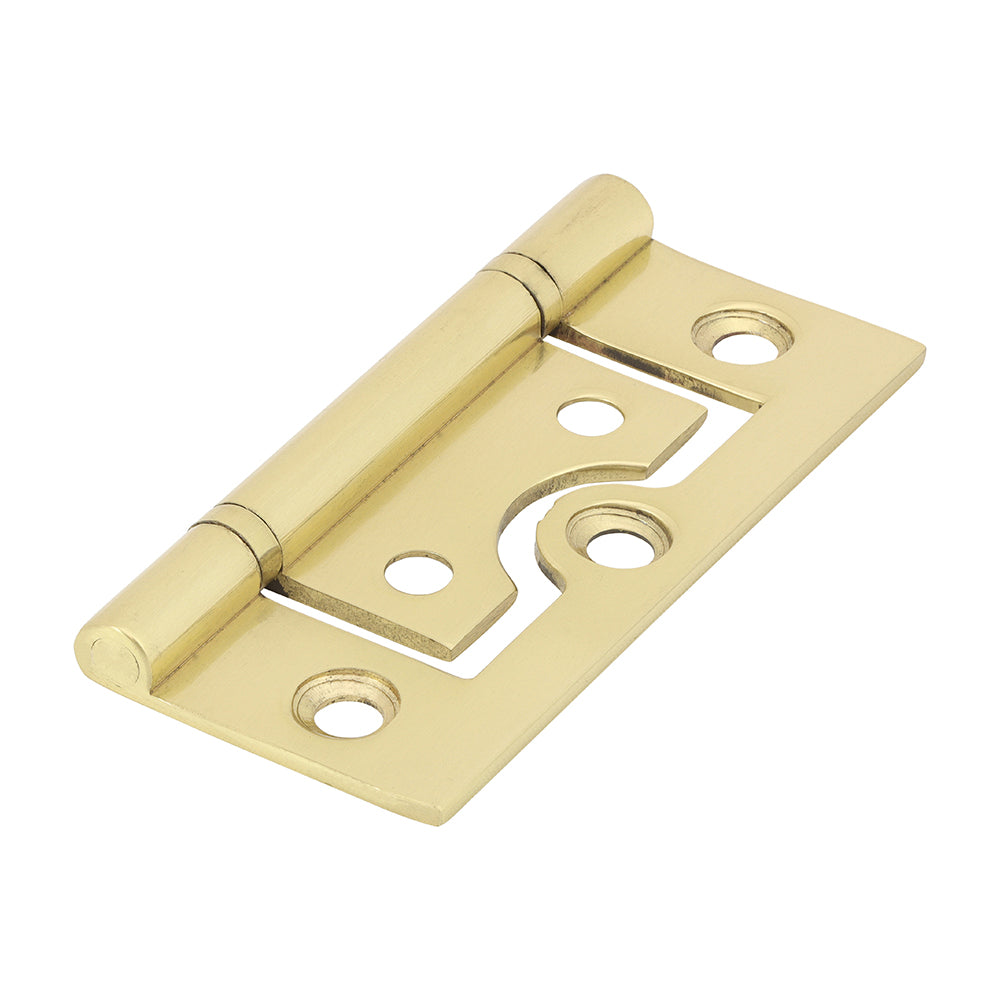 This is an image showing TIMCO Plain Bearing Flush Hinge - Solid Brass - Polished Brass - 60 x 41 - 2 Pieces Bag available from T.H Wiggans Ironmongery in Kendal, quick delivery at discounted prices.