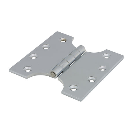 This is an image showing TIMCO Parliament Hinge (488) - Solid Brass - Polished Chrome - 102 x 100 - 2 Pieces Box available from T.H Wiggans Ironmongery in Kendal, quick delivery at discounted prices.