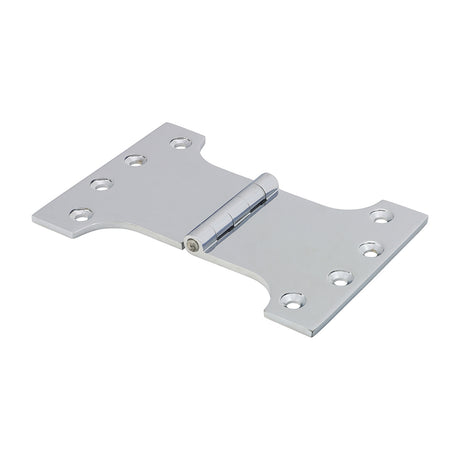 This is an image showing TIMCO Parliament Hinge (488) - Solid Brass - Polished Chrome - 102 x 150 - 2 Pieces Box available from T.H Wiggans Ironmongery in Kendal, quick delivery at discounted prices.