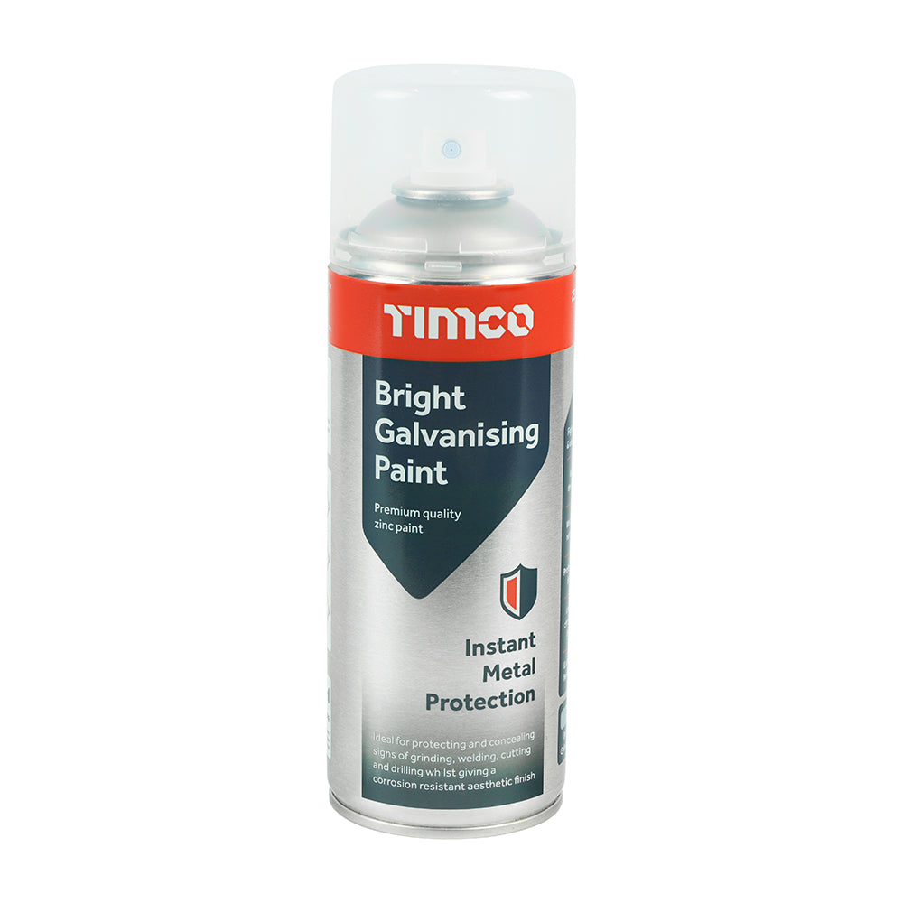 This is an image showing TIMCO Bright Galvanising Paint - 380ml - 1 Each Can available from T.H Wiggans Ironmongery in Kendal, quick delivery at discounted prices.