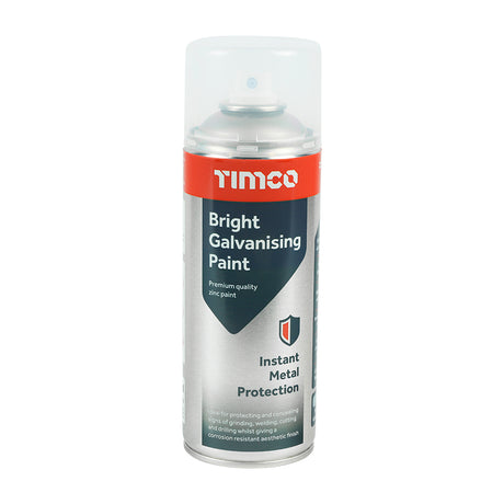 This is an image showing TIMCO Bright Galvanising Paint - 380ml - 1 Each Can available from T.H Wiggans Ironmongery in Kendal, quick delivery at discounted prices.