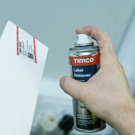 This is an image showing TIMCO Label Remover - 200ml - 1 Each Can available from T.H Wiggans Ironmongery in Kendal, quick delivery at discounted prices.