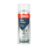 This is an image showing TIMCO Grey Primer - 380ml - 1 Each Can available from T.H Wiggans Ironmongery in Kendal, quick delivery at discounted prices.