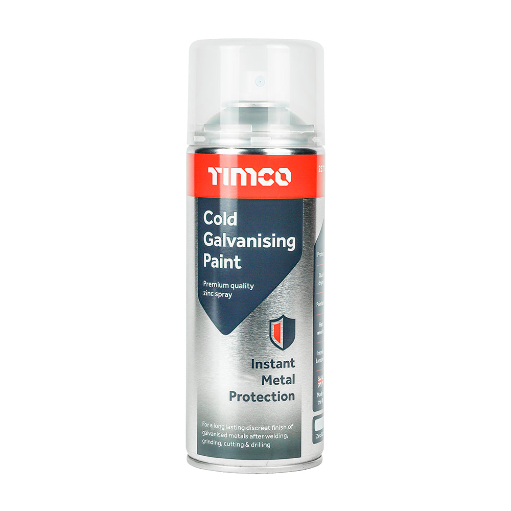 This is an image showing TIMCO Cold Galvanising Paint - 380ml - 1 Each Can available from T.H Wiggans Ironmongery in Kendal, quick delivery at discounted prices.