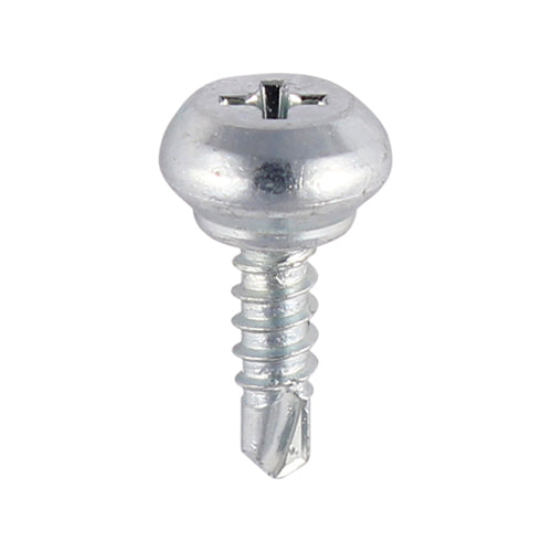 This is an image showing TIMCO Weather Bar Screws - Nipple Head - PH - Self-Tapping Thread - Self-Drilling Point - Zinc - 4.0 x 13 - 1000 Pieces Box available from T.H Wiggans Ironmongery in Kendal, quick delivery at discounted prices.