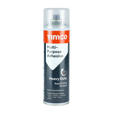 This is an image showing TIMCO Multi-Purpose Adhesive - Spray - 500ml - 1 Each Can available from T.H Wiggans Ironmongery in Kendal, quick delivery at discounted prices.