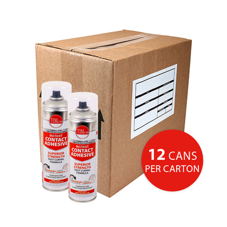 This is an image showing TIMCO Instant Contact Adhesive - Spray - 500ml - 1 Each Can available from T.H Wiggans Ironmongery in Kendal, quick delivery at discounted prices.