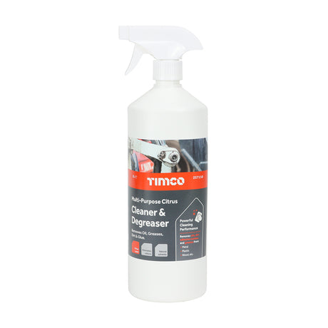 This is an image showing TIMCO Multi-Purpose Citrus Cleaner & Degreaser - 1L - 1 Each Bottle available from T.H Wiggans Ironmongery in Kendal, quick delivery at discounted prices.