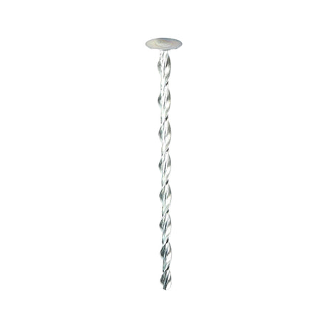 This is an image showing TIMCO Helical Flat Roof Fixing - Zinc - 8.0 x 90 - 25 Pieces Bag available from T.H Wiggans Ironmongery in Kendal, quick delivery at discounted prices.