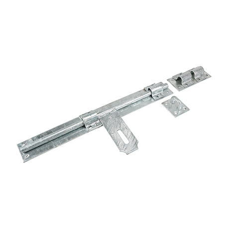 This is an image showing TIMCO Heavy Cross Pattern Door Bolt - Hot Dipped Galvanised - 18" - 1 Each Plain Bag available from T.H Wiggans Ironmongery in Kendal, quick delivery at discounted prices.