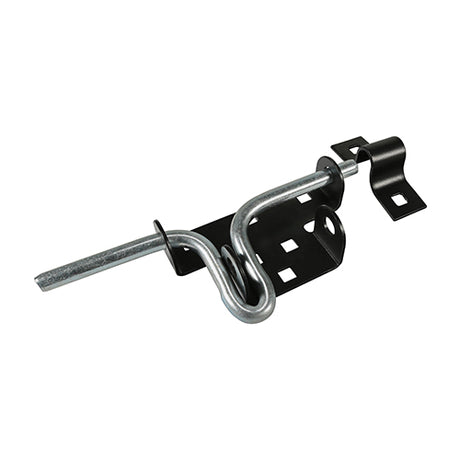 This is an image showing TIMCO Slide Action Padbolt - Black - 7 5/16" - 1 Each Plain Bag available from T.H Wiggans Ironmongery in Kendal, quick delivery at discounted prices.