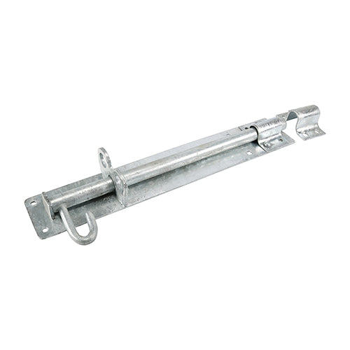 This is an image showing TIMCO Heavy Brenton Padbolt - Hot Dipped Galvanised - 12" - 1 Each Plain Bag available from T.H Wiggans Ironmongery in Kendal, quick delivery at discounted prices.