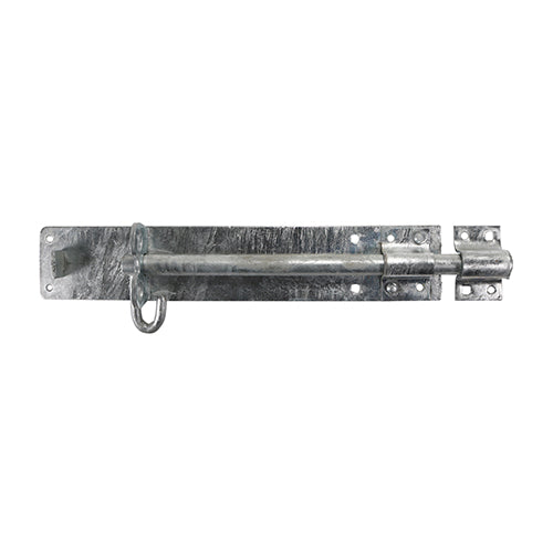 This is an image showing TIMCO Heavy Brenton Padbolt - Hot Dipped Galvanised - 12" - 1 Each Plain Bag available from T.H Wiggans Ironmongery in Kendal, quick delivery at discounted prices.