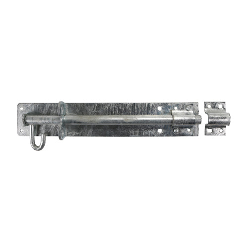 This is an image showing TIMCO Heavy Brenton Padbolt - Hot Dipped Galvanised - 12" - 1 Each Plain Bag available from T.H Wiggans Ironmongery in Kendal, quick delivery at discounted prices.