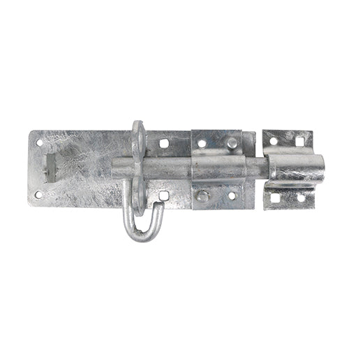 This is an image showing TIMCO Heavy Brenton Padbolt - Hot Dipped Galvanised - 6" - 1 Each Plain Bag available from T.H Wiggans Ironmongery in Kendal, quick delivery at discounted prices.