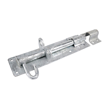 This is an image showing TIMCO Heavy Brenton Padbolt - Hot Dipped Galvanised - 10" - 1 Each Plain Bag available from T.H Wiggans Ironmongery in Kendal, quick delivery at discounted prices.