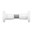This is an image showing TIMCO Plastic Cabinet Connector Bolts - White - 28mm - 4 Pieces TIMpac available from T.H Wiggans Ironmongery in Kendal, quick delivery at discounted prices.
