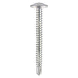 This is an image showing TIMCO Baypole Screws - Wafer Flange - PH - Self-Drilling Point - Zinc - 4.8 x 50 - 200 Pieces Box available from T.H Wiggans Ironmongery in Kendal, quick delivery at discounted prices.