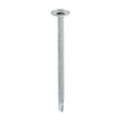 This is an image showing TIMCO Baypole Screws - Wafer Flange - PH - Self-Drilling Point - Zinc - 4.8 x 70 - 200 Pieces Box available from T.H Wiggans Ironmongery in Kendal, quick delivery at discounted prices.