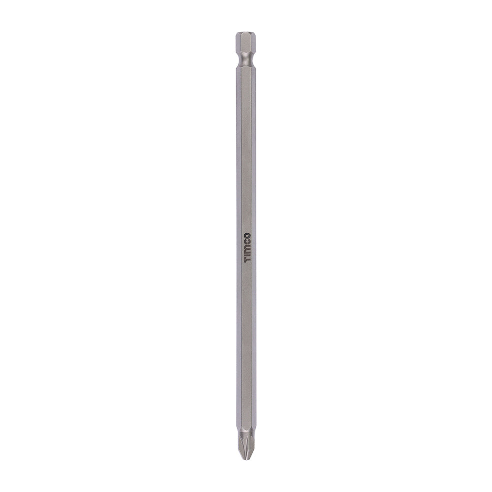 This is an image showing TIMCO S2 Driver Bits - PZ - No.2 x 150 - 1 Each Blister Pack available from T.H Wiggans Ironmongery in Kendal, quick delivery at discounted prices.