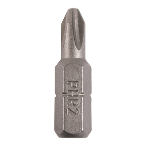 This is an image showing TIMCO S2 Driver Bits - PH - No.2 x 25 - 100 Pieces Small Jar available from T.H Wiggans Ironmongery in Kendal, quick delivery at discounted prices.