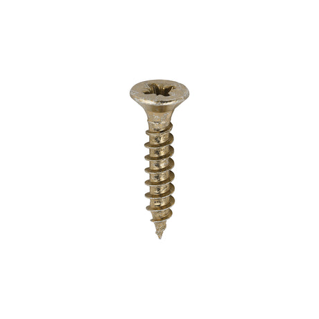 This is an image showing TIMCO Classic Multi-Purpose Screws - PZ - Double Countersunk - Yellow - 3.0 x 16 - 200 Pieces Box available from T.H Wiggans Ironmongery in Kendal, quick delivery at discounted prices.